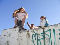 Feet - Asya + Marina - 2007-02-01 Barefoot trips to Russian towns. Yaroslavl