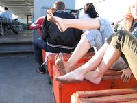 Feet - Asya + Marina - 2007-02-01 Barefoot trips to Russian towns. Yaroslavl