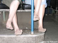 Feet - Asya + Marina - 2007-02-01 Barefoot trips to Russian towns. Yaroslavl