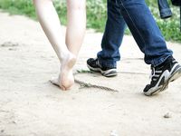 Feet - Asya - 2006-04-09 Romantic barefoot walk with a boyfriend