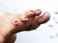 Feet - Daria C - 2012-01-22 Girl in zebra dress