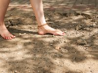 Feet - Daria C - 2012-01-22 Girl in zebra dress
