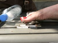 Feet - Daria C - 2012-01-22 Girl in zebra dress