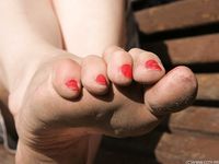 Feet - Daria C - 2012-01-22 Girl in zebra dress