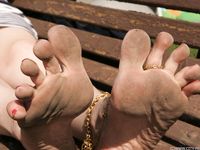 Feet - Daria C - 2012-01-22 Girl in zebra dress