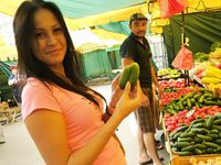 Feet - Daria F - 2013-11-22 Slender beauty in shorts