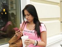 Feet - Daria F - 2013-11-22 Slender beauty in shorts