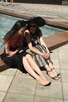 Feet - Daria G + Unknown ginger beauty - 2014-09-18 Barefoot beauty with her friend