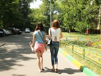 Feet - Daria G + Unknown ginger beauty - 2017-09-01 Two barefoot friends