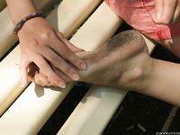 Feet - Daria G + Unknown ginger beauty - 2017-09-01 Two barefoot friends