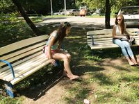 Feet - Daria G + Unknown ginger beauty - 2017-09-01 Two barefoot friends