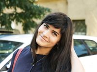 Feet - Dina B - 2014-10-24 Brunette in a business dress