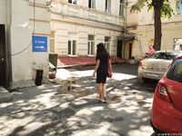 Feet - Dina B - 2014-10-24 Brunette in a business dress