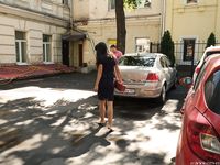 Feet - Dina B - 2014-10-24 Brunette in a business dress