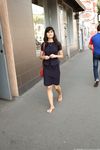 Feet - Dina B - 2014-10-24 Brunette in a business dress