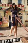 Feet - Dina B - 2014-10-24 Brunette in a business dress