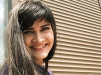 Feet - Dina B - 2014-10-24 Brunette in a business dress