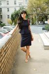 Feet - Dina B - 2014-10-24 Brunette in a business dress
