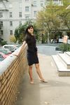 Feet - Dina B - 2014-10-24 Brunette in a business dress