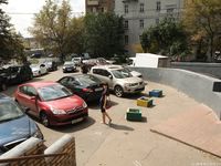 Feet - Dina B - 2014-10-24 Brunette in a business dress