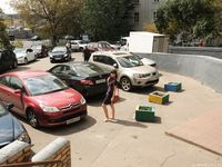 Feet - Dina B - 2014-10-24 Brunette in a business dress