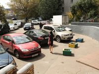 Feet - Dina B - 2014-10-24 Brunette in a business dress