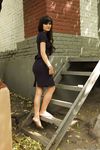 Feet - Dina B - 2014-10-24 Brunette in a business dress