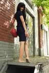 Feet - Dina B - 2014-10-24 Brunette in a business dress
