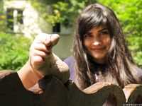 Feet - Dina B - 2014-10-24 Brunette in a business dress