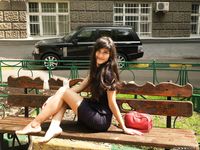 Feet - Dina B - 2014-10-24 Brunette in a business dress