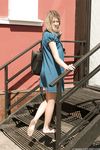 Feet - Ekaterina - 2012-05-21 Blonde in blue dress