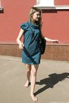 Feet - Ekaterina - 2012-05-21 Blonde in blue dress