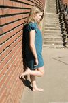 Feet - Ekaterina - 2012-05-21 Blonde in blue dress