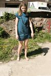 Feet - Ekaterina - 2012-05-21 Blonde in blue dress