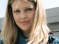 Feet - Ekaterina - 2012-05-21 Blonde in blue dress