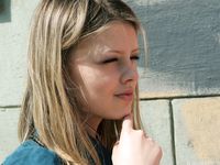 Feet - Ekaterina - 2012-05-21 Blonde in blue dress