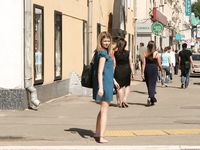 Feet - Ekaterina - 2012-05-21 Blonde in blue dress