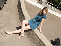 Feet - Ekaterina - 2012-05-21 Blonde in blue dress
