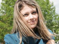 Feet - Ekaterina - 2012-05-21 Blonde in blue dress