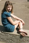 Feet - Ekaterina - 2012-05-21 Blonde in blue dress