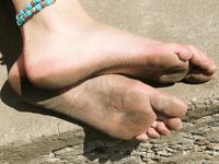 Feet - Ekaterina - 2012-05-21 Blonde in blue dress