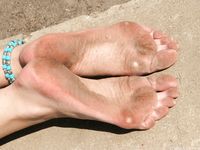 Feet - Ekaterina - 2012-05-21 Blonde in blue dress