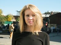 Feet - Ekaterina - 2016-08-08 Blonde in a black dress