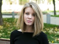 Feet - Ekaterina - 2016-08-08 Blonde in a black dress