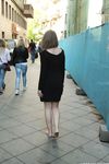 Feet - Ekaterina - 2016-08-08 Blonde in a black dress