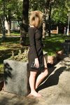 Feet - Ekaterina - 2016-08-08 Blonde in a black dress