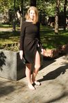 Feet - Ekaterina - 2016-08-08 Blonde in a black dress