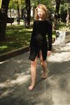 Feet - Ekaterina - 2016-08-08 Blonde in a black dress