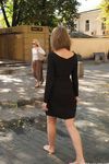 Feet - Ekaterina - 2016-08-08 Blonde in a black dress