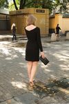 Feet - Ekaterina - 2016-08-08 Blonde in a black dress